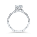 Diamond Solitaire Plus Engagement Ring in 14K White Gold (Semi-Mount)