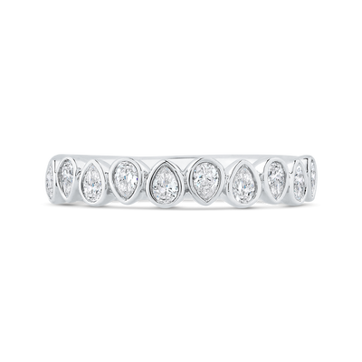 Diamond Wedding Band in 14K White Gold