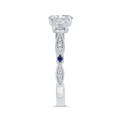 Diamond Engagement Ring in 14K White Gold (Semi-Mount)