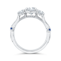 Diamond Engagement Ring in 14K White Gold (Semi-Mount)