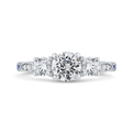 Diamond Engagement Ring in 14K White Gold (Semi-Mount)