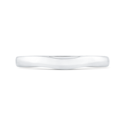 Plain Wedding Band in 14K White Gold