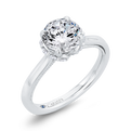 Diamond Engagement Ring in 14K White Gold (Semi-Mount)