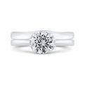Diamond Engagement Ring in 14K White Gold (Semi-Mount)