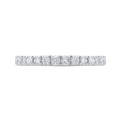 14K White Gold with Round Diamond Eternity Ring
