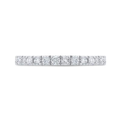 14K White Gold with Round Diamond Eternity Ring