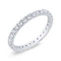 14K White Gold with Round Diamond Eternity Ring