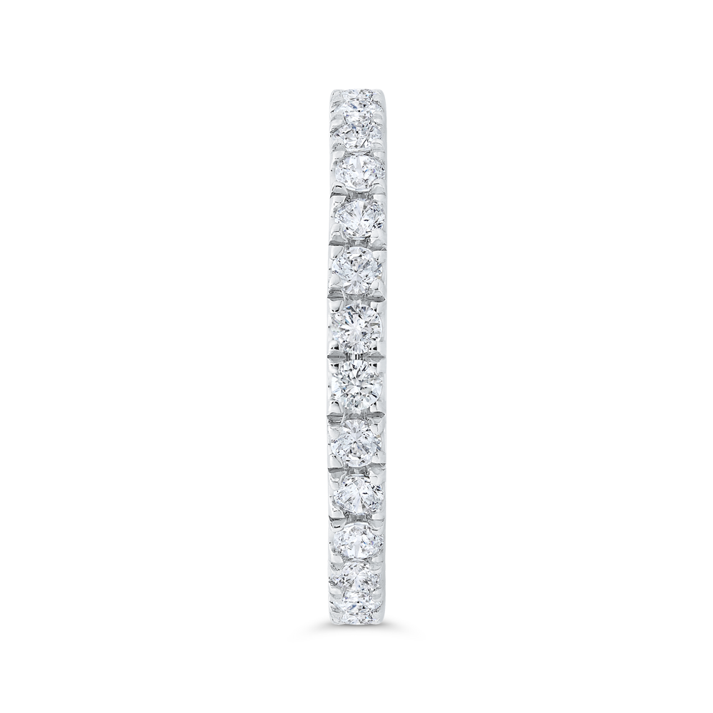 14K White Gold with Round Diamond Eternity Ring