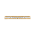 14K Yellow Gold with Round Diamond Eternity Ring