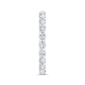 14K White Gold with Round Diamond Eternity Ring