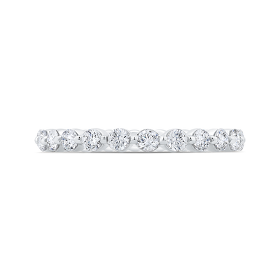 14K White Gold with Round Diamond Eternity Ring