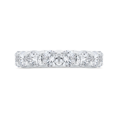 14K White Gold with Round Diamond Eternity Ring