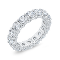 14K White Gold with Round Diamond Eternity Ring