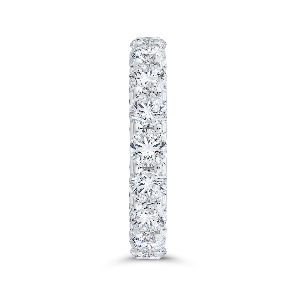 14K White Gold with Round Diamond Eternity Ring