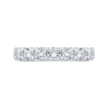 14K White Gold with Round Diamond Eternity Ring