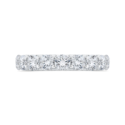 14K White Gold with Round Diamond Eternity Ring
