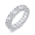 14K White Gold with Round Diamond Eternity Ring