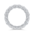 14K White Gold with Round & Princess Diamond Eternity Ring