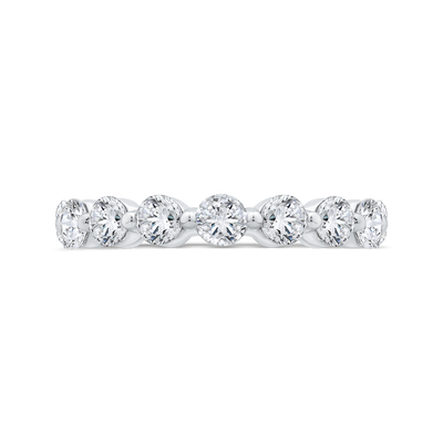 14K White Gold with Round Diamond Eternity Ring