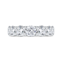 14K White Gold with Round Diamond Eternity Ring