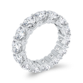 14K White Gold with Round Diamond Eternity Ring