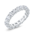 14K White Gold with Round Diamond Eternity Ring