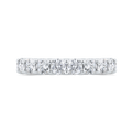 14K White Gold with Round Diamond Eternity Ring