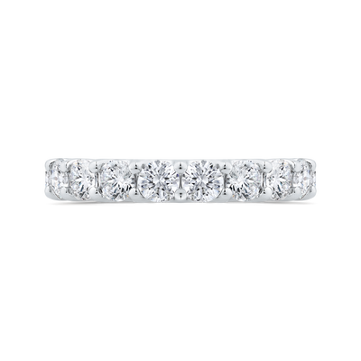 14K White Gold with Round Diamond Eternity Ring