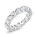14K White Gold with Round Diamond Eternity Ring