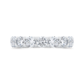 14K White Gold with Round Diamond Eternity Ring