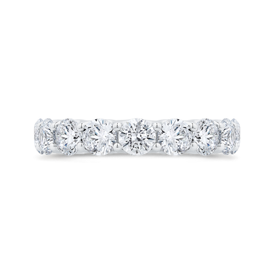 14K White Gold with Round Diamond Eternity Ring