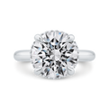 14K White Gold Round Diamond Solitaire Plus Engagement Ring  (Semi-Mount)