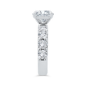 14K White Gold Diamond Engagement Ring (Semi-Mount)