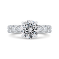 14K White Gold Diamond Engagement Ring (Semi-Mount)