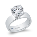 14K White Gold Diamond Engagement Ring (Semi-Mount)
