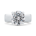 14K White Gold Diamond Engagement Ring (Semi-Mount)