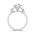 14K White Gold Diamond Engagement Ring (Semi-Mount)