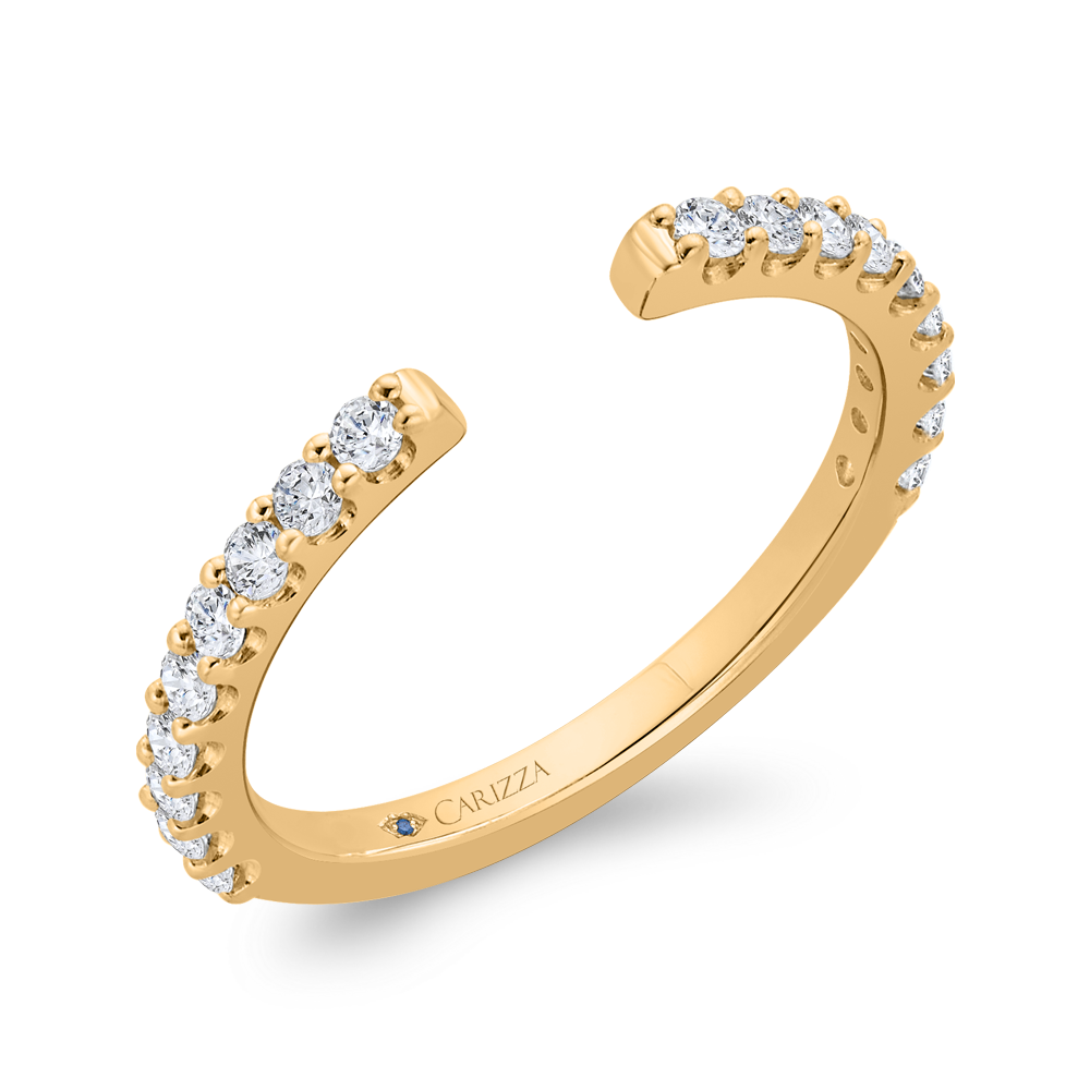 14K White Gold Diamond Wedding Band