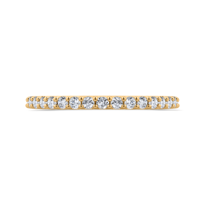 14K White Gold Diamond Wedding Band