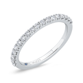 14K White Gold Diamond Wedding Band