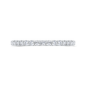 14K White Gold Diamond Wedding Band