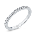 14K White Gold Diamond Wedding Band