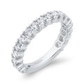 14K White Gold Diamond Wedding Band