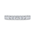 14K White Gold Diamond Wedding Band