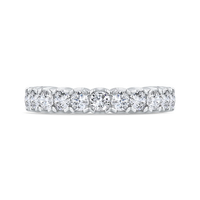 14K White Gold Diamond Wedding Band