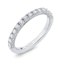 Diamond Half-Eternity Wedding Band in 14K White Gold