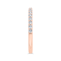 Diamond Wedding Band in 14K Rose Gold