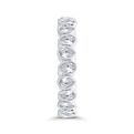 14K White Gold with Pear Diamond Eternity Ring