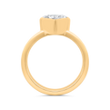 14K Yellow Gold Diamond Engagement Ring (Semi-Mount)