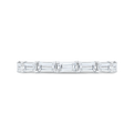 14K White Gold with Baguette Diamond Eternity Ring